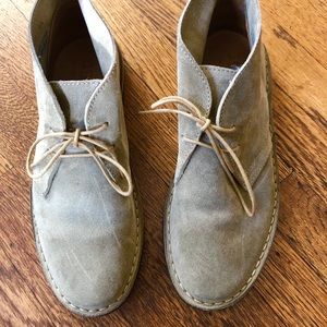 Taupe suede ankle lace up. Madewell 1937 Brand.